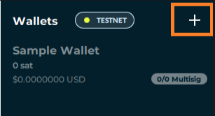 Wallet + button (Screenshot)